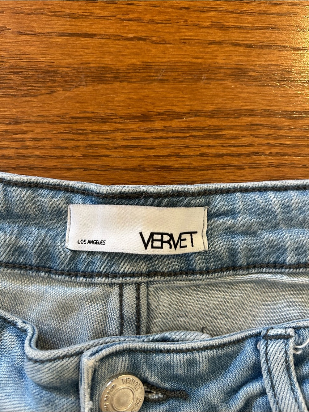 VERVET By Flying Monkey Super High Rise Raw Hem Wide Leg Jeans V2680N Work Song - Picture 7 of 10